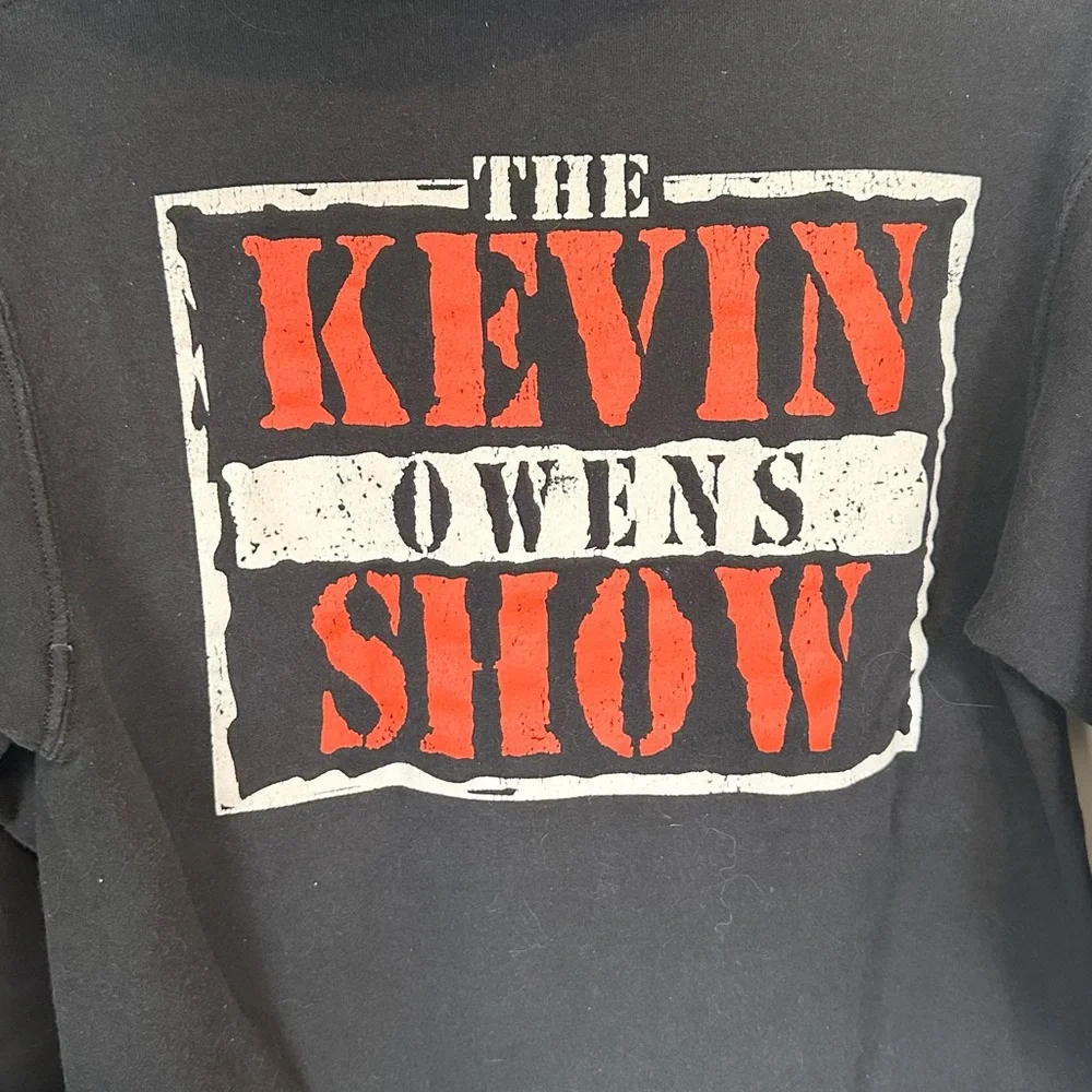 WWE The Kevin Owens Show Black and Red Zip Up Hoodie - Size: Small